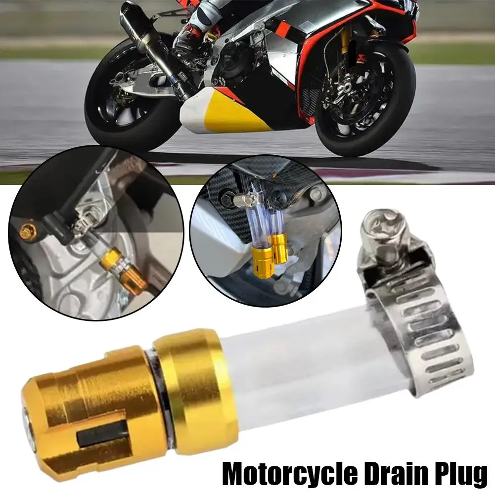 NEW For CNC Air Filter Drain Pipe Z-2391 Is Suitable For Motorcycle Accessories CLICK Alloy Head Plug Universal Motorcycle R9W3