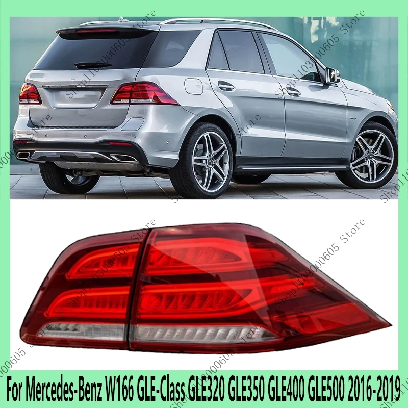 Dla Mercedes-Benz W166 GLE-Class GLE320 GLE350 GLE400 GLE500 2016-2019 Akcesoria samochodowe Zespół świateł tylnych Światło kierunkowskazu