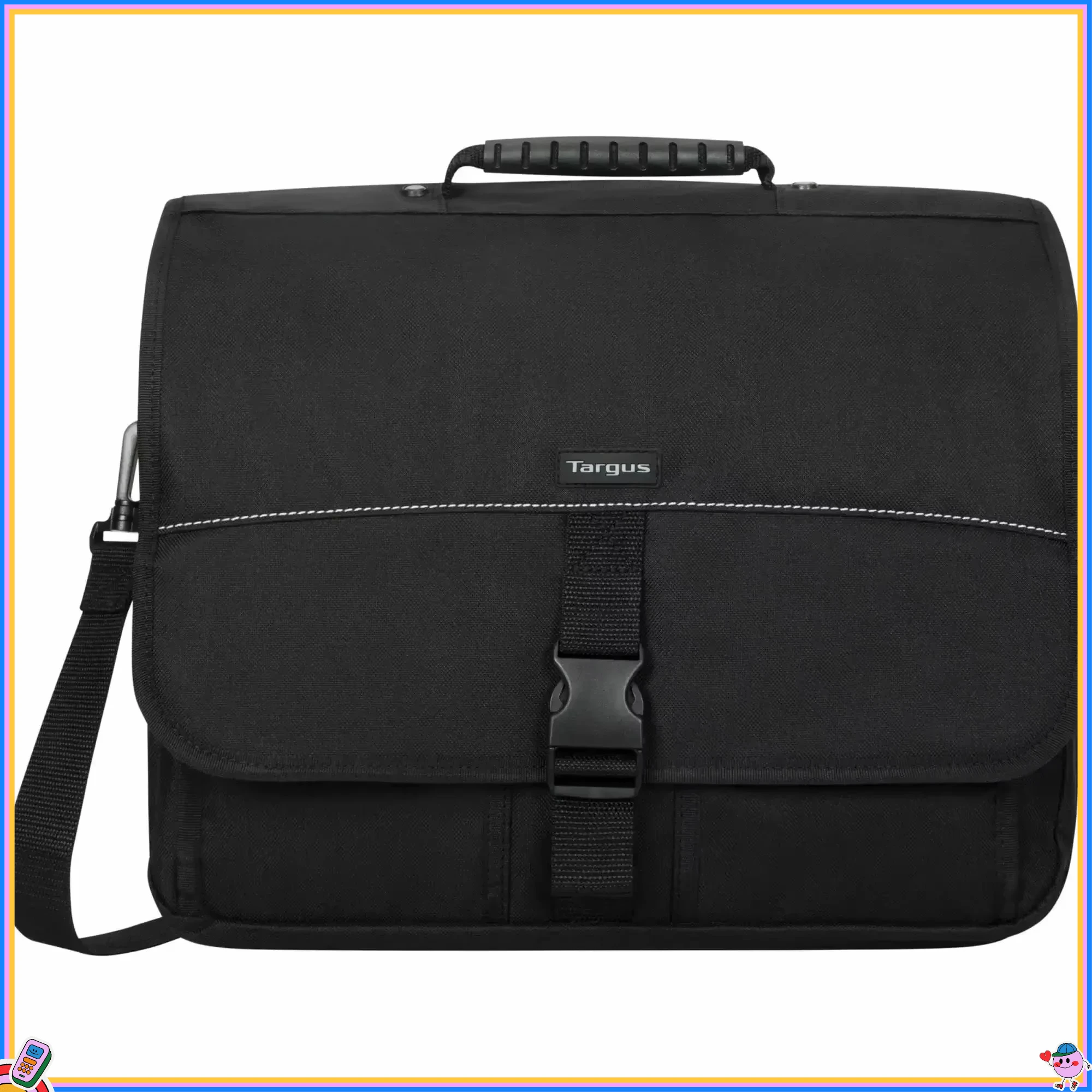 

Сумка-мессенджер из полиэстера для ноутбука 15,6 дюйма, мягкий чехол для компьютера с местом для хранения файлов, черный деловой рабочий органайзер