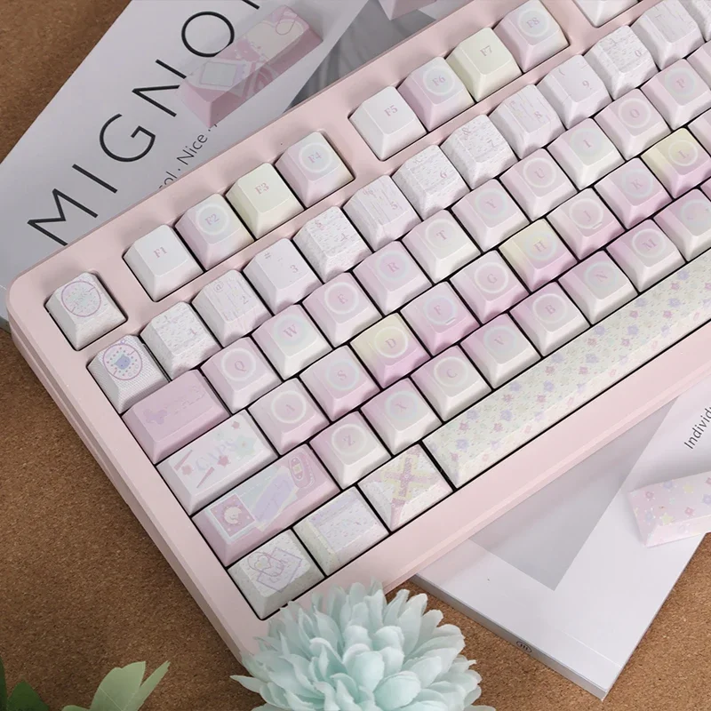 Keycaps Arsip Gadis Keycaps Asli Keycaps Merah Muda