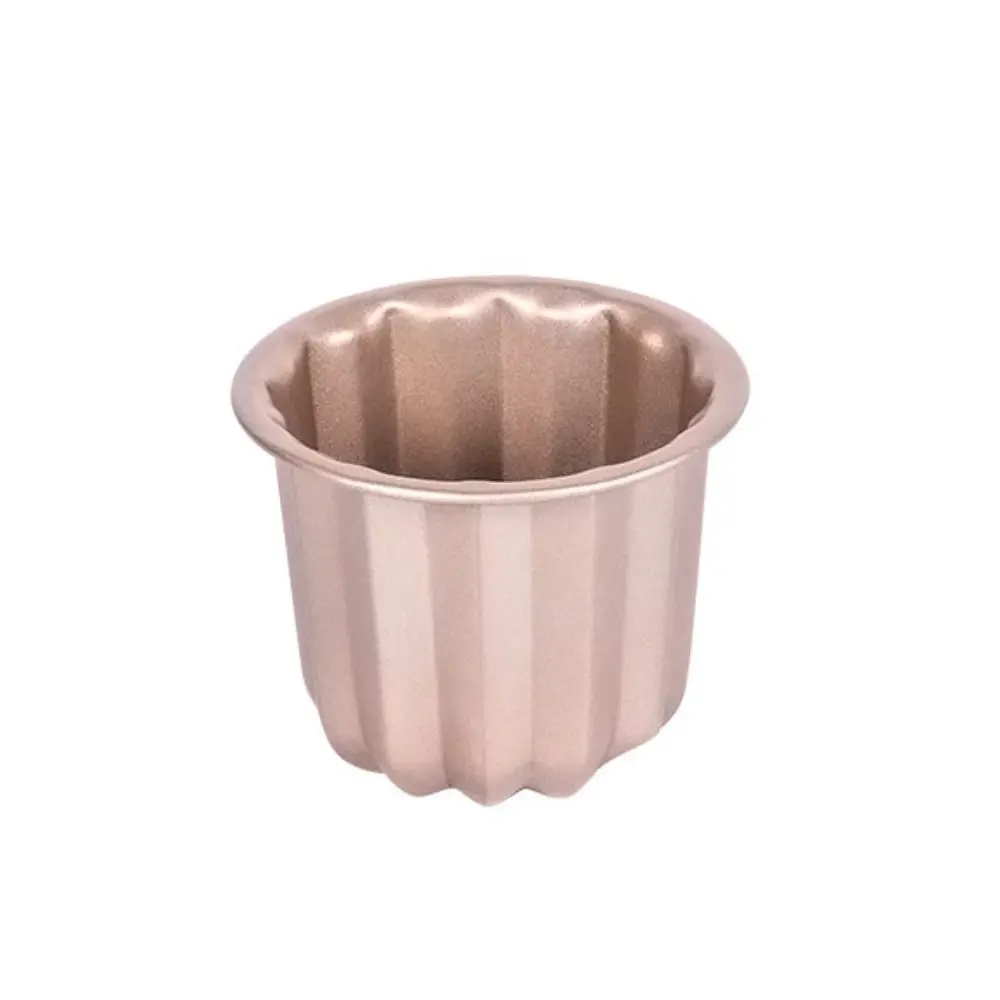 

Cookie Mold Carbon Steel Canele Baking Molds Single Cavity Non-Stick Muffin Cup Mold Heat Safe Cupcake Pans Kitchen