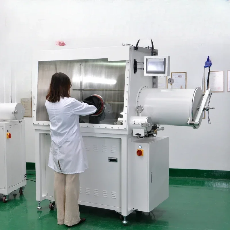 الأكثر مبيعا مكنسة من الفولاذ المقاوم للصدأ صندوق القفازات مختبر الجامعة البحث العلمي متعدد الأشخاص صندوق تشغيل واحد اللاهوائية