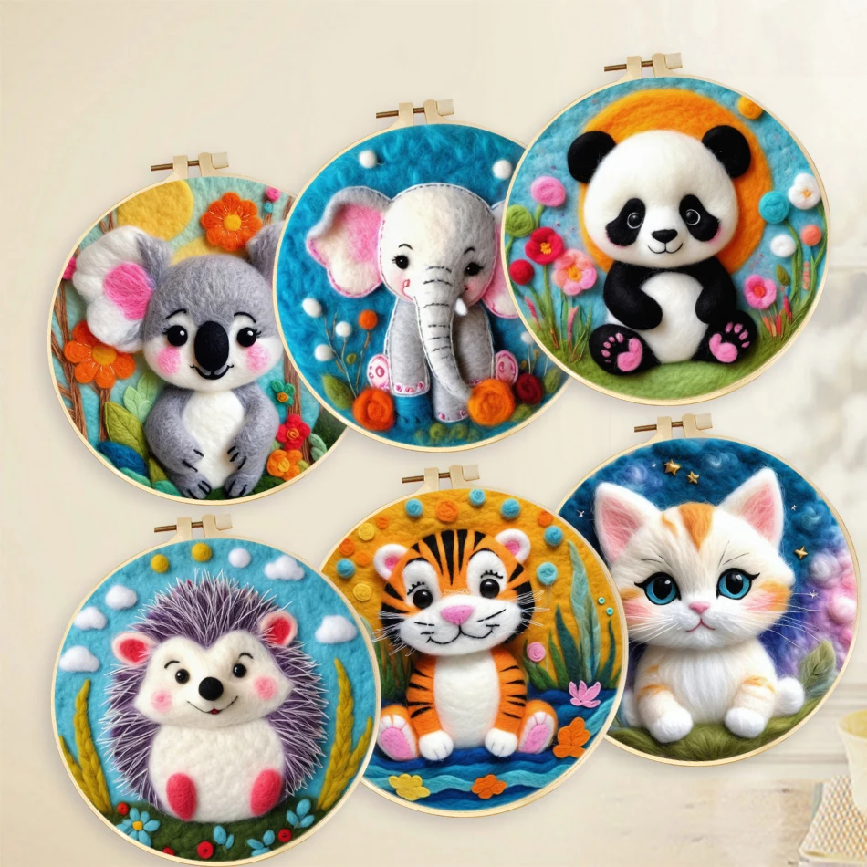 

Cat Needle Felting Kit Living Room Decoration Diy Craft Kits For Adults Animal Diy Needle Felting Kit Interior For Adults Beginn