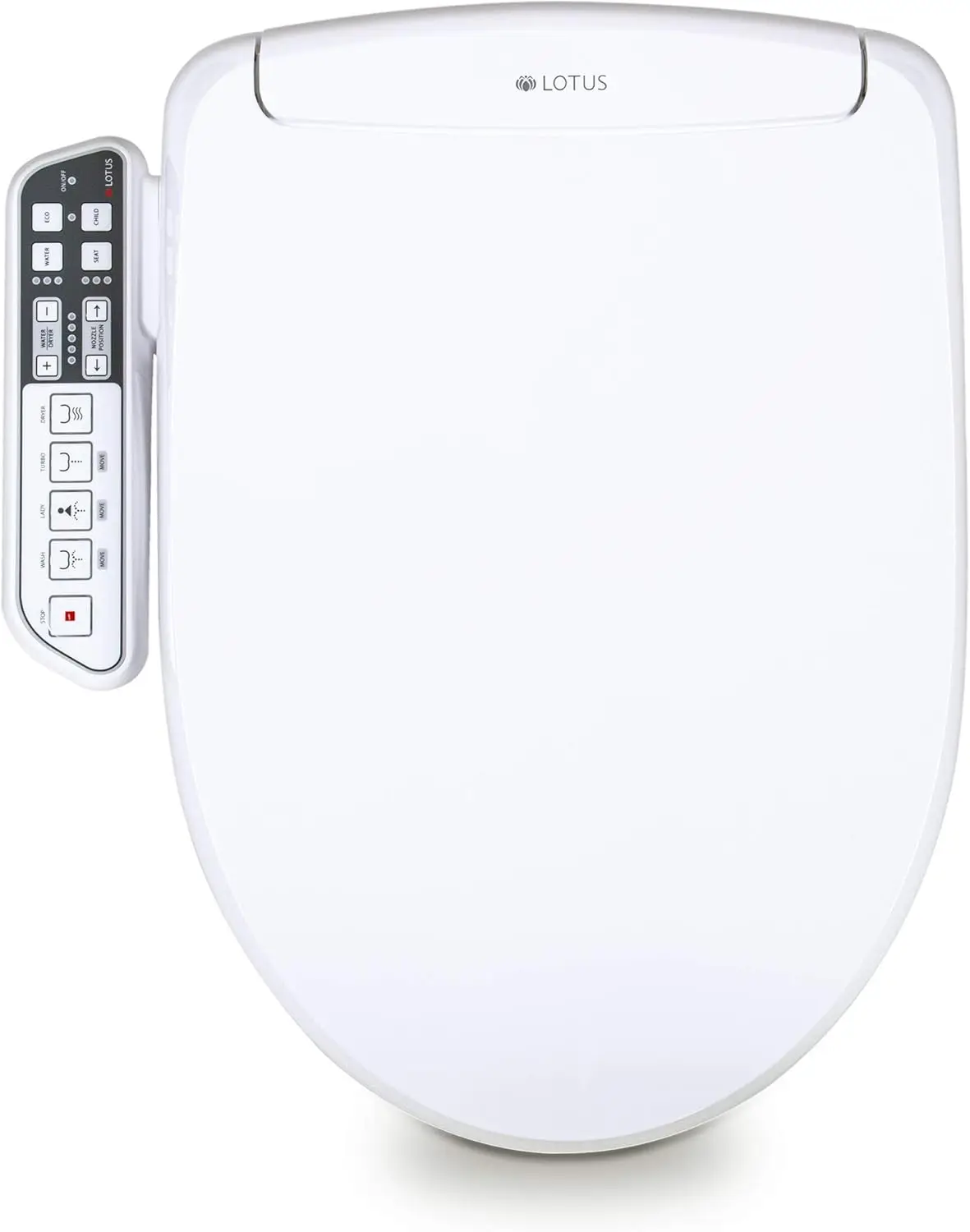 

Smart Bidet ATS-500 Electronic Heated Toilet Seat, Temperature Controlled Wash, Warm Air Dryer, Easy DIY Installation