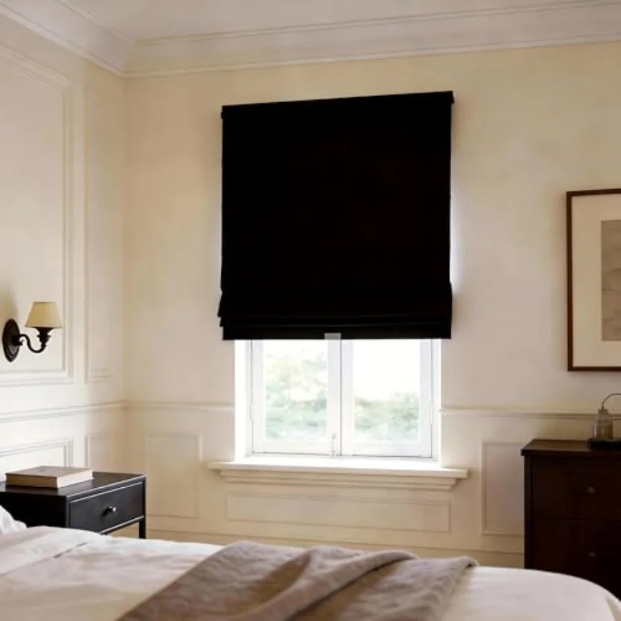 

Римские шторы Blackout Coefor owull Down ow Shades Blinds из плотного шенилла 430 г/м² и белого баклафайна, с теплоизоляцией и скрытыми шнурами