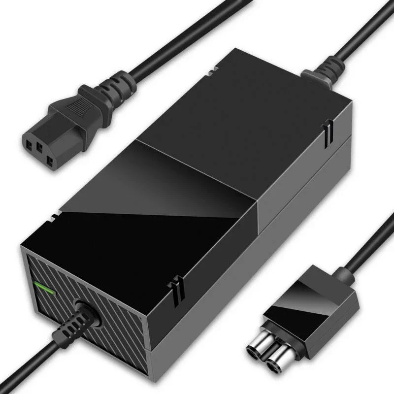 Black AC 100V-240V Power Supply US/EU/UK Plug Adapter USB Charging Charger For Xbox One Console AC Adapter Brick Charger