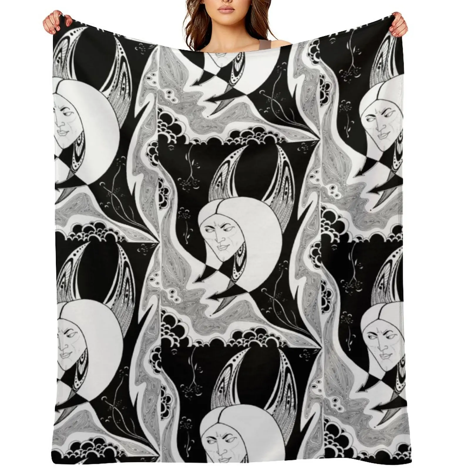 

Aubrey Beardsley Throw Blanket Decorative Sofas Tourist Kid'S Multi-Purpose Blankets