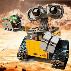 Hot 687 Buah Kit Blok Bangunan Wall-E Ide MOC Teknis Film Klasik Perakitan Blok Bangunan Model Hadiah Mainan Anak-anak 6 pemasangan dinding teknik lego penjualan terbaik - №