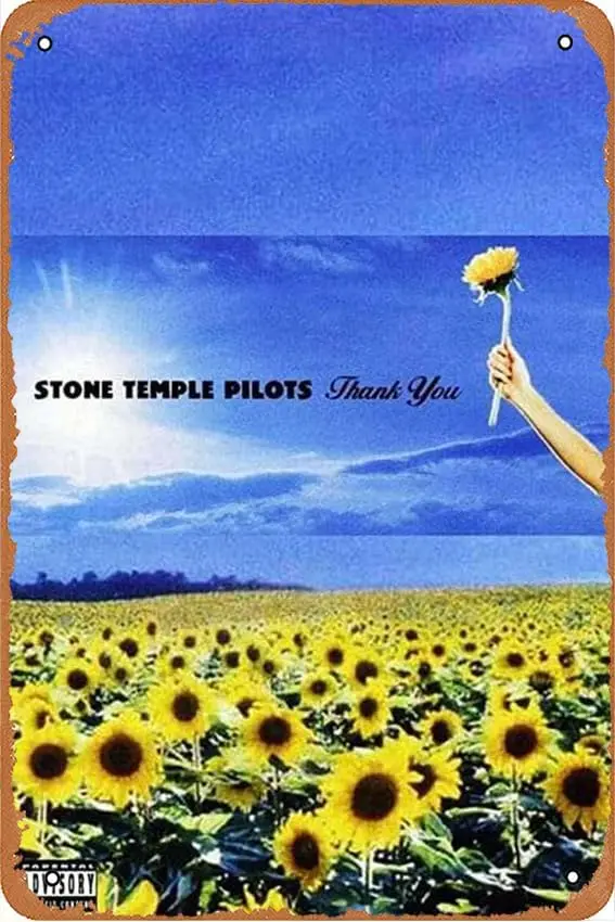 Stone Temple Pilots: Thank You - Music Videos Movie 8X 12 Inches Retro Metal Tin Sign - Vintage Art Poster Plaque sign