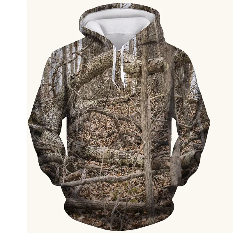 Hunting Camo 3D Print Hoodie Men Women Camouflage Streetwear Hoodies Oversized Pullovers Hooded Sweatshirts Kids Tops Clothing