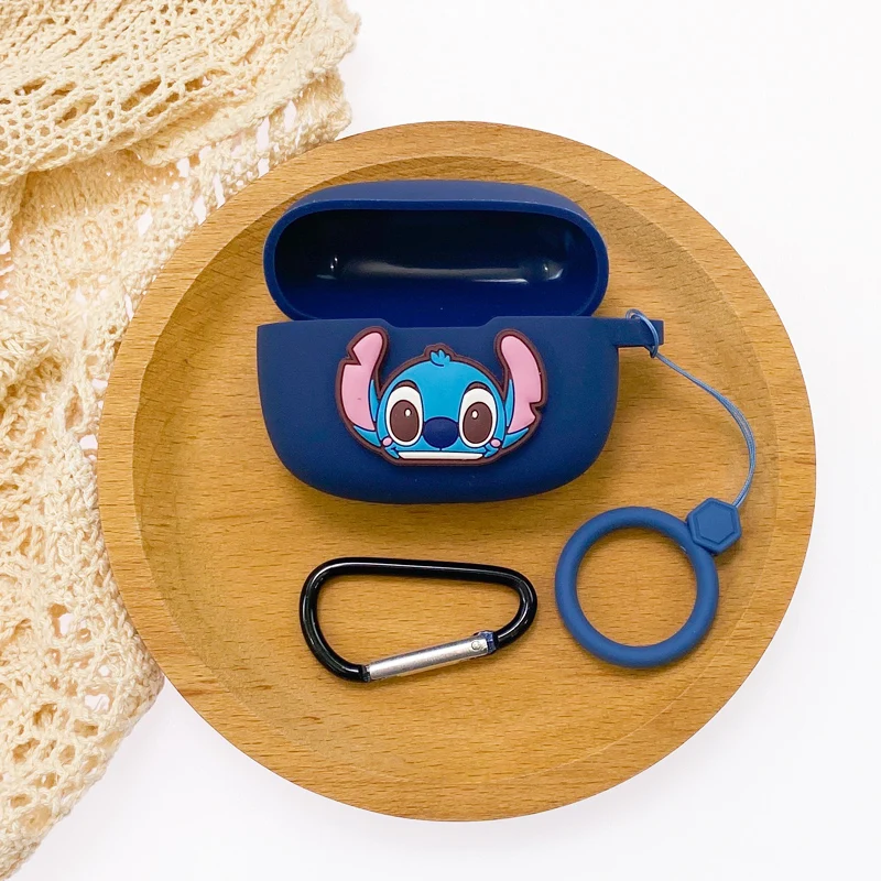 Disney dos desenhos animados caso do fone de ouvido capa para jbl onda 200 tws silicone sem fio caixa carregamento escudo protetor com gancho