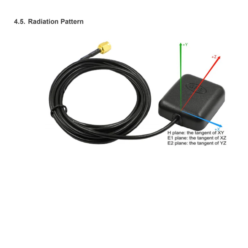 Yly001ca Hoge Versterking Gnss Actieve Positionering Antenne Lijn Lengte 2000Mm