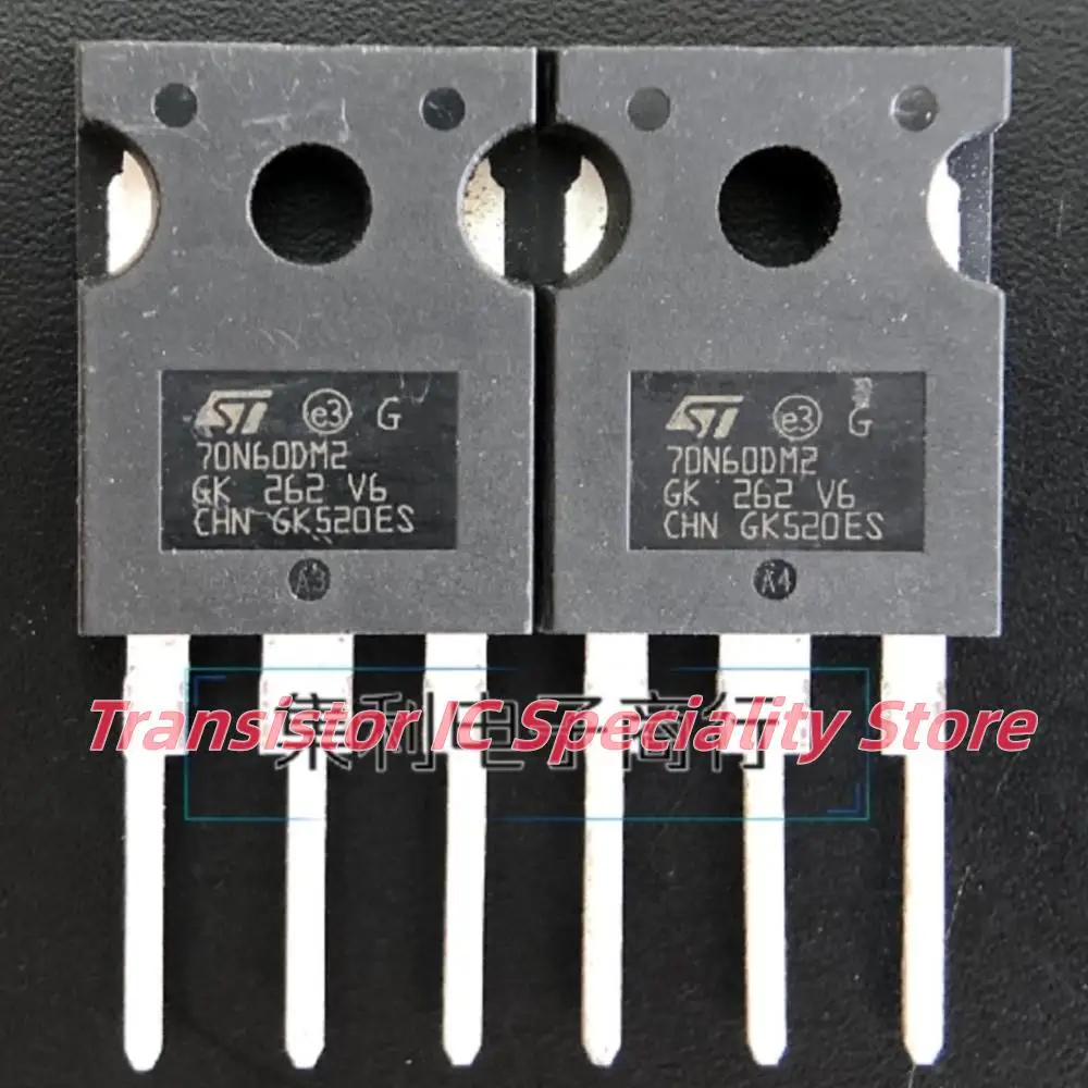 5PCS-10PCS  STW70N60DM2 70N60DM2  MOSTO-247 600V/66A Imported  Original  Best Quality