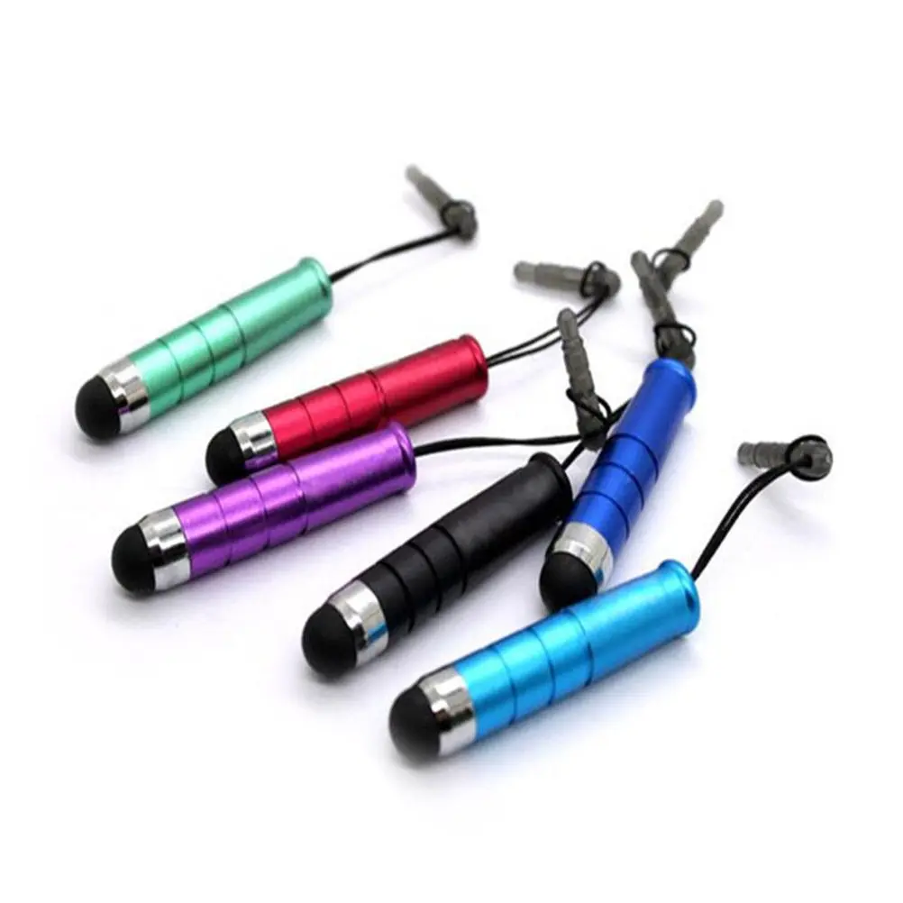 20Pcs Universal Touch Pens for All Capacitive Devices Anti-Dust Earphone Jack Plug Stylus for Tablets Phones Drawing Email Use