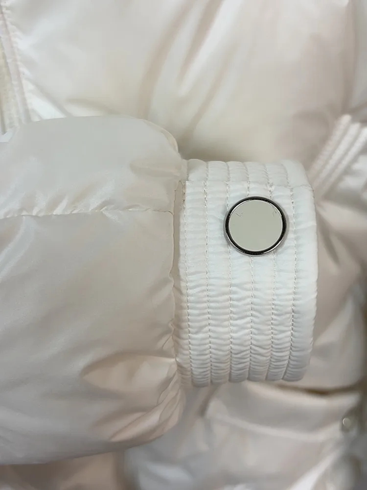 شتاء جديد المرأة أسفل سترة ركاب يندبروف الوقوف طوق قصير الأبيض بطة أسفل سترة