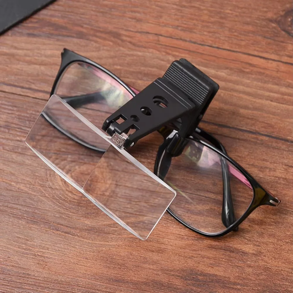 New Folding LED Magnifier Adjustable Reading Magnifying Glass Hands Free Light Spec Glasses Clip on Eyeglass image 5