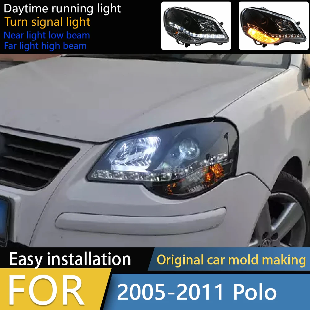 

Suitable for Volkswagen POLO headlight modified hatchback and sedan LED headlight assembly 2006-2010