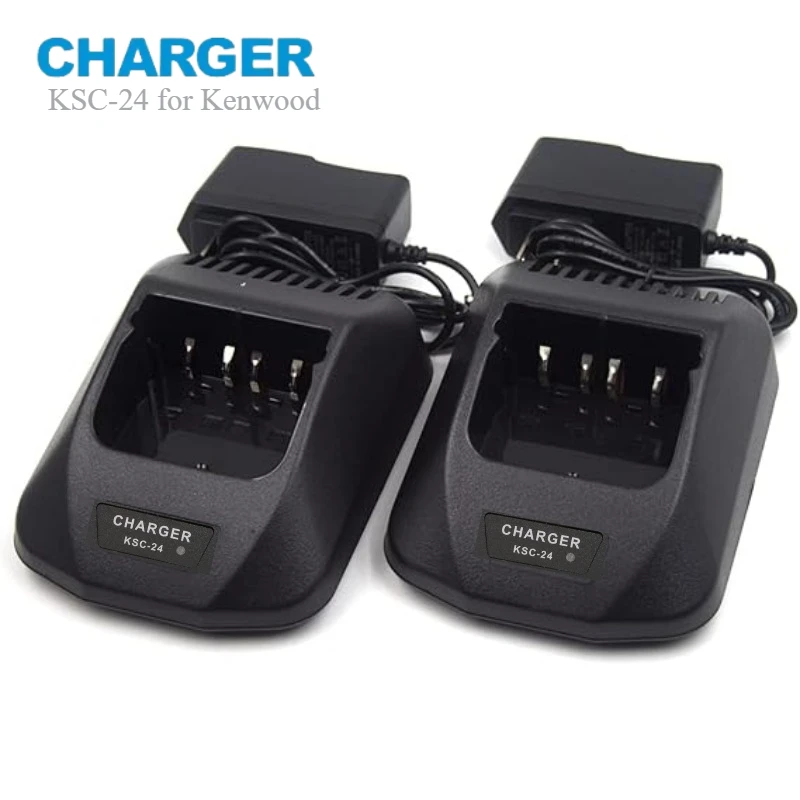 2pcs KSC-24 Rapid Quick Charger for Kenwood Battery 2 Way Radio KNB14 KNB15 KNB16 KNB17A KNB17B KNB22N TK3100 TK272 TK372 TK373