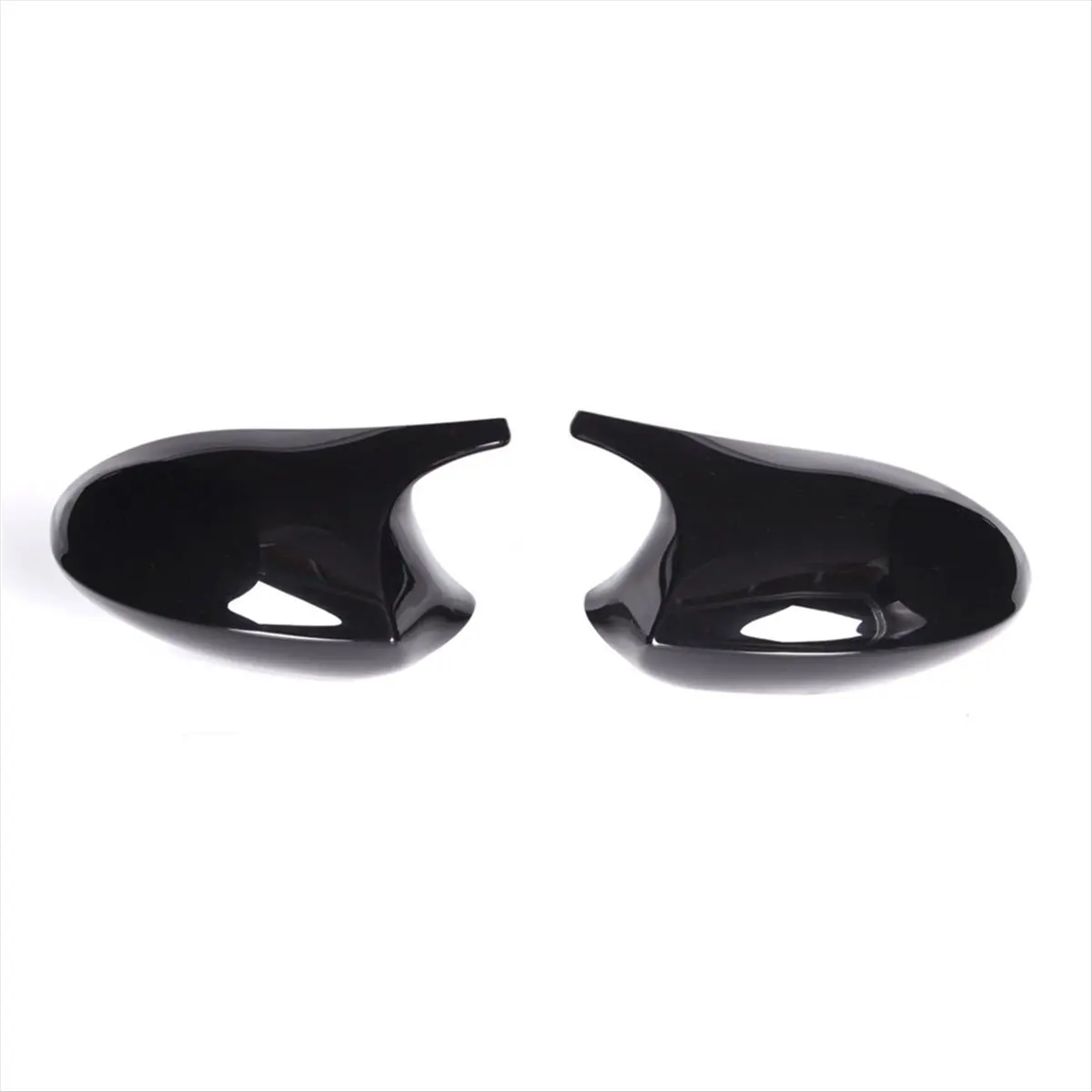 11-1Pair Car Glossy Black Cow Corner Rear View Mirror for BMW 1 3 Series E81 E87 E90 E92 2004 2005 2006 2007 2008 2009