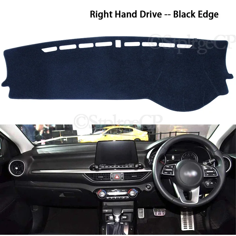 المضادة للانزلاق حصيرة غطاء لوحة القيادة ظلة Dashmat السجاد اكسسوارات السيارات سيراتو K3 فيفارو لكيا فورتي 2014 2015 2016 2017 2018 YD