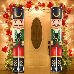 Christmas Door Couplet Banner Santa Snowman  Christmas Decorations For Home 2024 Xmas Ornaments Navidad Noel Gifts New Year 2025