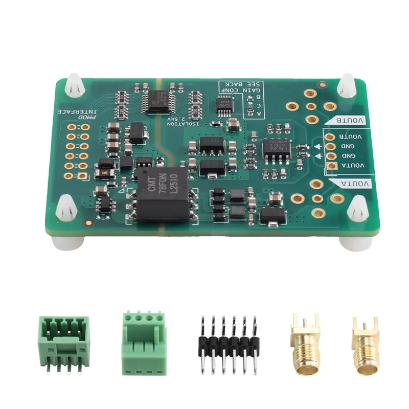 My Home PMOD Interface For DAC8563 For DAC Module, Isolated Dual-Channel 16-Bit Digital-To-Analog Converter Board