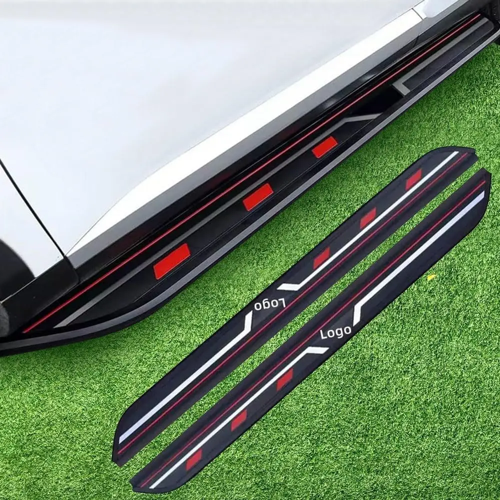 

Подножка для Audi Q7 2016-2023 2024 двери с фиксированной боковой ступенькой, педаль, Nerf Bar, платформа Ptotector, 2 шт. (с кронштейнами)