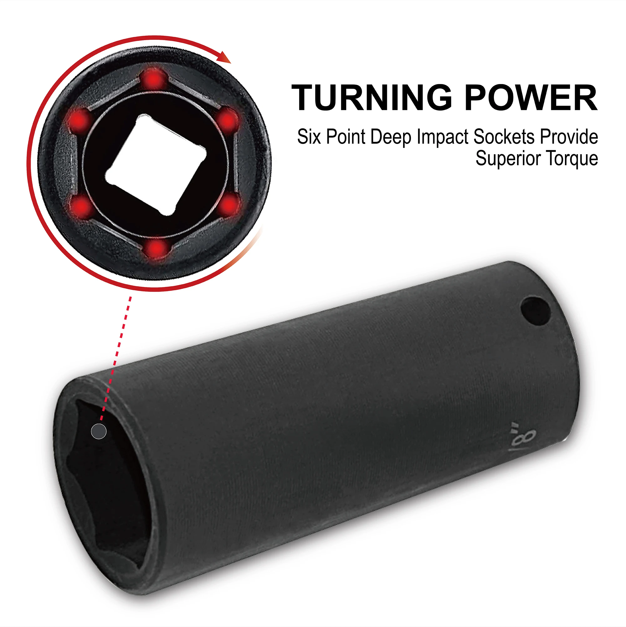 35pcs 1/2" Drive Impact Socket Set, Cr-V Steel SAE and Metric Deep Socket, Includes 72 Teeth Ratchet Handle and Extension Bar