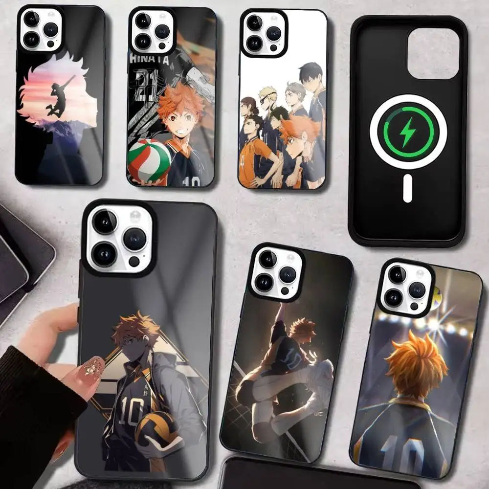 Anime HQ-Haikyuu telefoonhoesje voor iPhone17,16,15,14,13,12,11 Plus, Pro Max voor Magsafe draadloos opladen