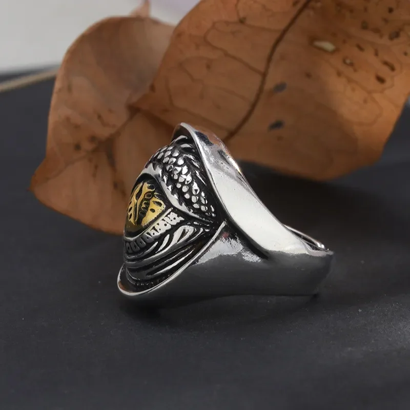 Devil's Eye Ring Men Cold Wind Retro Longan Index Finger Ring Fashion Versatile Creative Sense Open Adjustable Jewelry