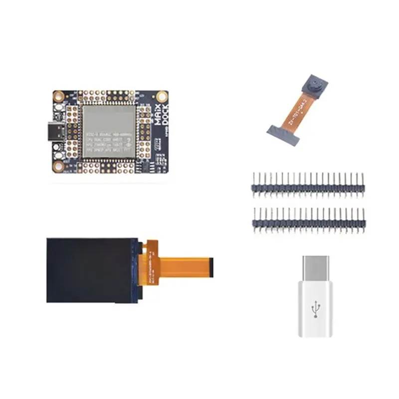 Hot-For Sipeed Maix Dock K210 AI+ Lot Development Board With GC0328 Camera, 2.4-Inch Display, Screen Esp8285 Sensor Module Kit