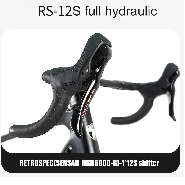 700C Gravel carbon fiber road bike with hydraulic disc brake gravel bike full inner cable handlebar Road Racing Bicycle aldult