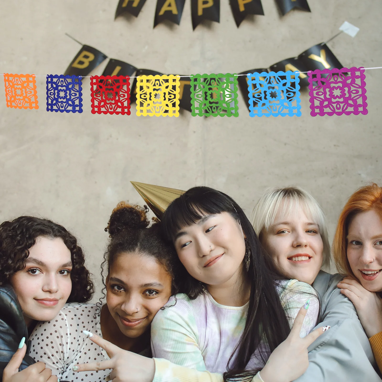 

Mexican Fiesta Felt Pennant Banner Set for Day of The Dead Carnival Birthday Wedding Party Decor Outdoor Indoor Festival Use