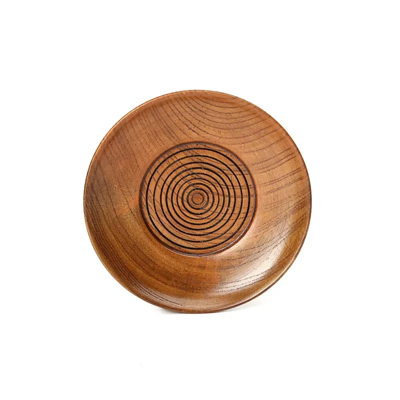 

Solid Wood Cushion Thermal Insulation Tea Cup Spiral Wood Cup Holder Creative Round Anti Scalding