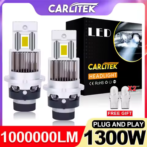D2S D3S LED Headlight Bulb D1S D4S D8S 1300W Xenon Lights Turbo LED CSP Chip Plug and Play D1R D2R D3R D4R D8R 1000000LM 6500K