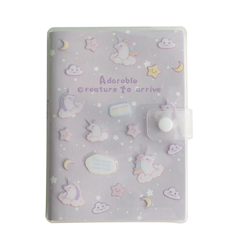 Ins Girl Cute Notebook Fivela impermeável Multi-função Cor Página Mão Livro Rubber Sleeve Notebook