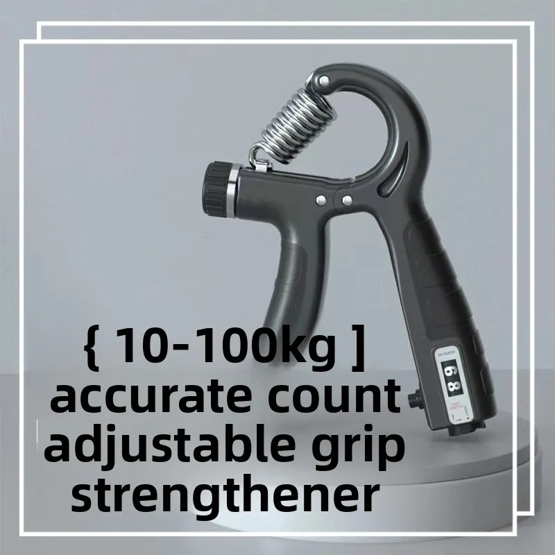 مقوي قبضة 5-100 كجم مع وظيفة العد، معدات تدريب الأصابع والذراع، تمرين قبضة اليد الرياضية الراقية #6