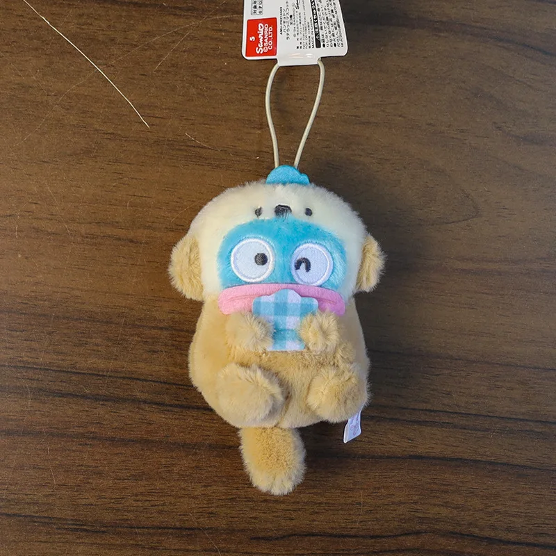 Sanrio eau paresse Hangyodon mignon peluche Pp coton remplissage porte-clés décorer hommes et femmes sacs à dos poupée pendentif cadeau