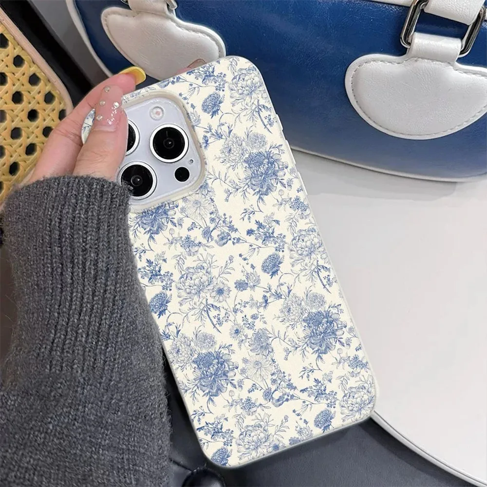 Vintage Blumenmuster Lichee-Leder Handyhülle für Samsung S26 S25 S24 S23 S22 S21 S20 S10 Plus Ultra 4G 5G Stoßfeste Schutzhülle