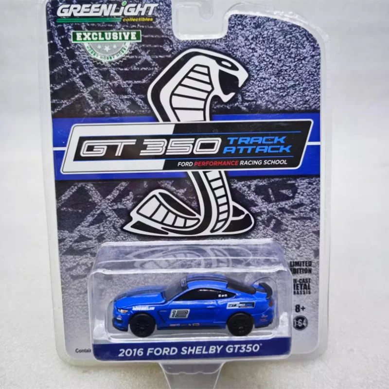 

Литой под давлением масштаб 1:64 2016, Mustang Shelby GT350, синий сплав, имитация модели автомобиля, статическая коллекция, украшенные праздничные подарки, игрушки