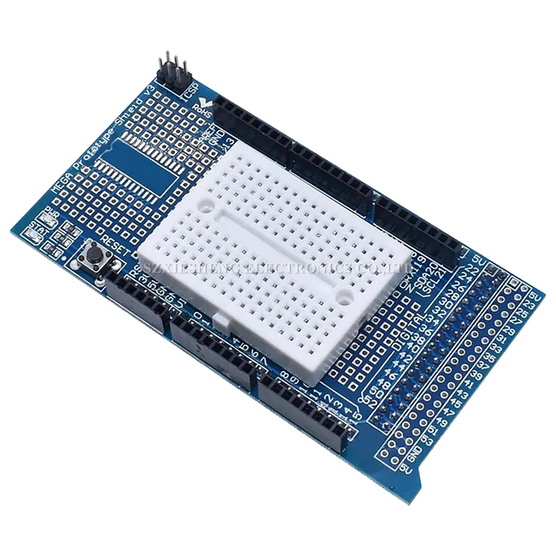 MEGA 2560 R3 Proto Prototype Shield V3.0 Expansion Development Board + Mini PCB Breadboard 170 Tie-Points For Arduino DIY