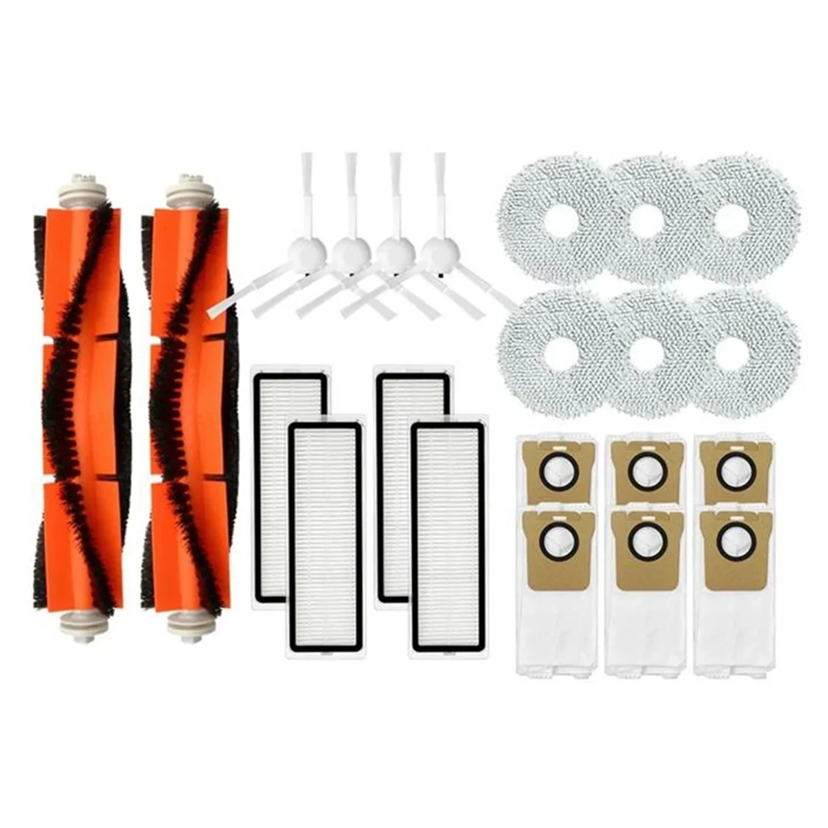 Запчасти для робота-пылесоса Xiaomi X10 + X10 Plus B101GL, аксессуары, основная боковая щетка, фильтр НЕРА, мешок для пыли, тряпка для швабры
