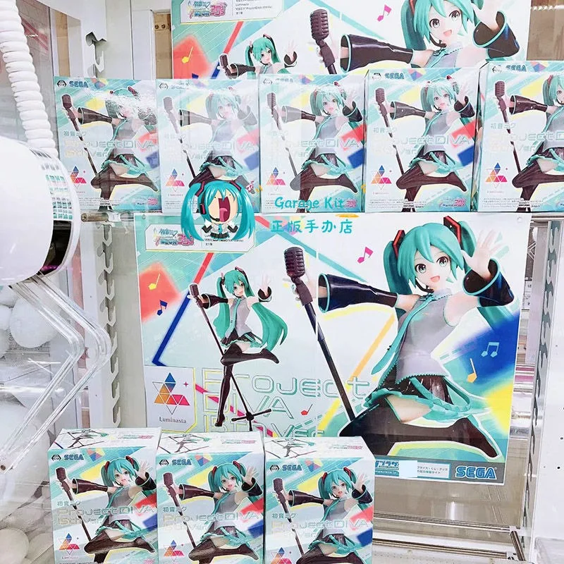 반다이 반프레스토 오리지널 정품 SEGA 하츠네 미쿠 포뮬러 서버 트렌디 플레이 Pixiv 주변기기 선물 데스크탑 장식품 모델