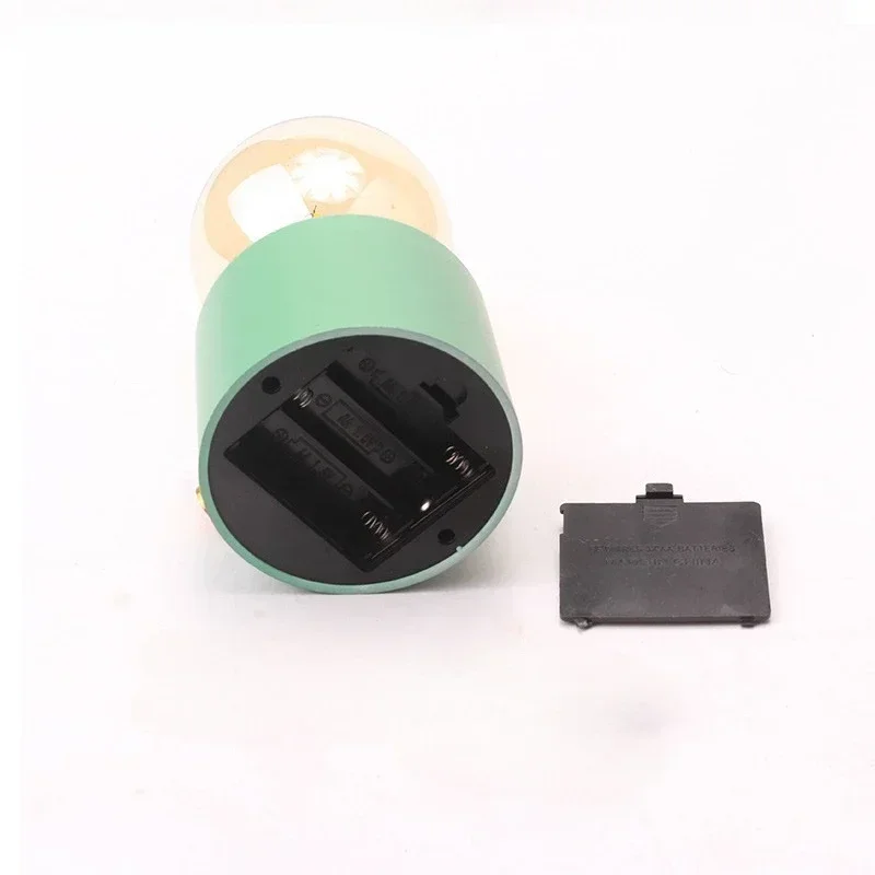 الرجعية لمبة ليلة ضوء غرفة نوم النوم ضوء سطح المكتب جو الحلي بطارية تعمل بالطاقة