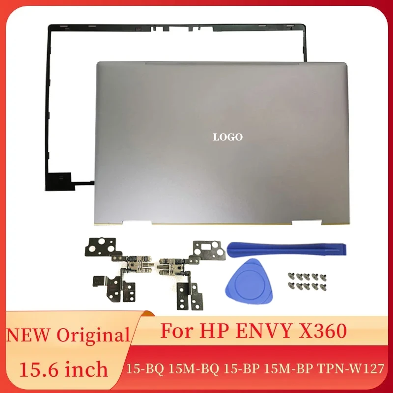 

NEW Laptops Frame For HP ENVY X360 15-BP 15-BQ 15M-BP TPN-W127 Series 15.6" LCD Back Cover/Front Bezel/Hinges Screw Silver