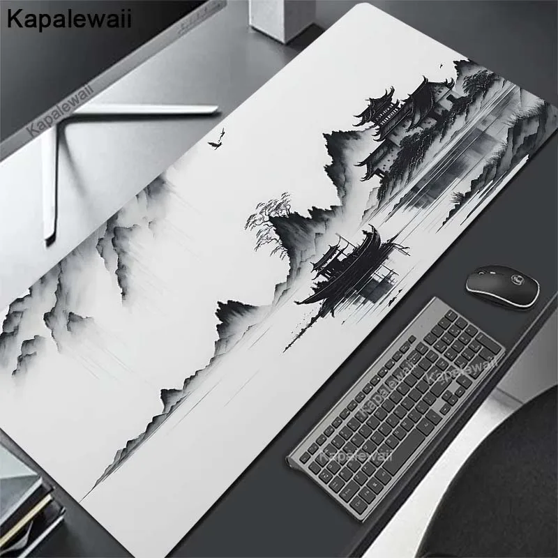 

Large Computer Mouse Pad Gaming Landscape MousePad Waterproof Leather Mouse Mat Gamer XXL Mause Carpet PC Desk Mat keyboard pad