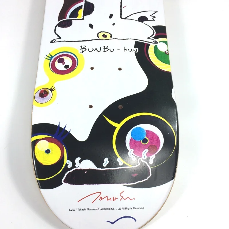 TM/KK Skateboard Deck Modern Canadá Maple. Colgante de decoración, Color blanco, colecciona arte. Marca de moda. Estilo Internacional de Japón