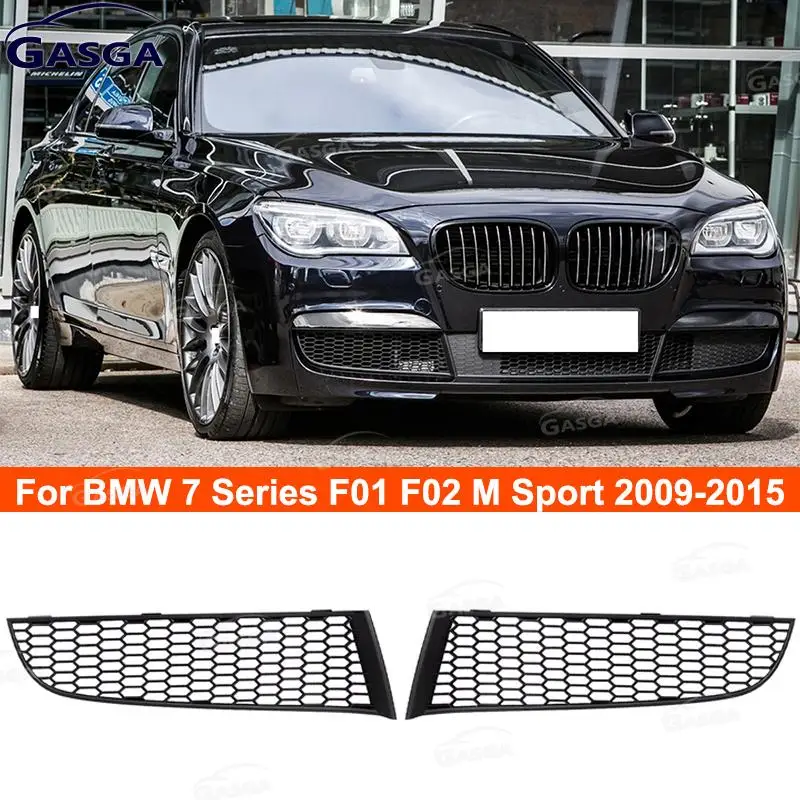 

Front Honeycomb Mesh Foglight Grill 51117903673 For BMW 7 Series F01 F02 M Sport 2009-2015 Bumper Fog Light Grille 51117903674