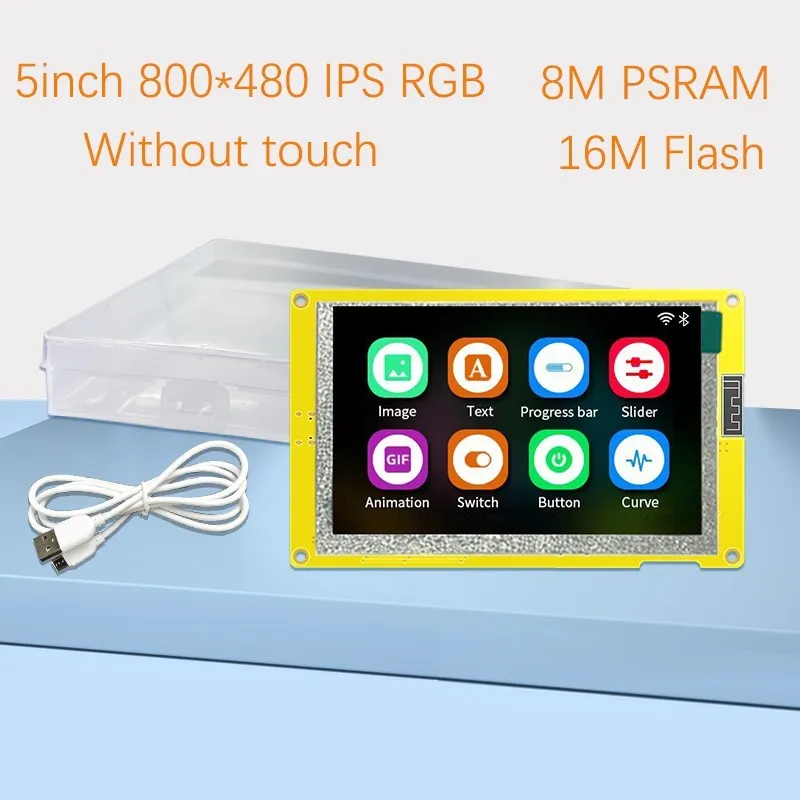 5.0 Inch ESP32-S3 LCD HMI 8M PSRAM 16M Flash for Arduino Lvgl WiFi&Bluetooth 5 