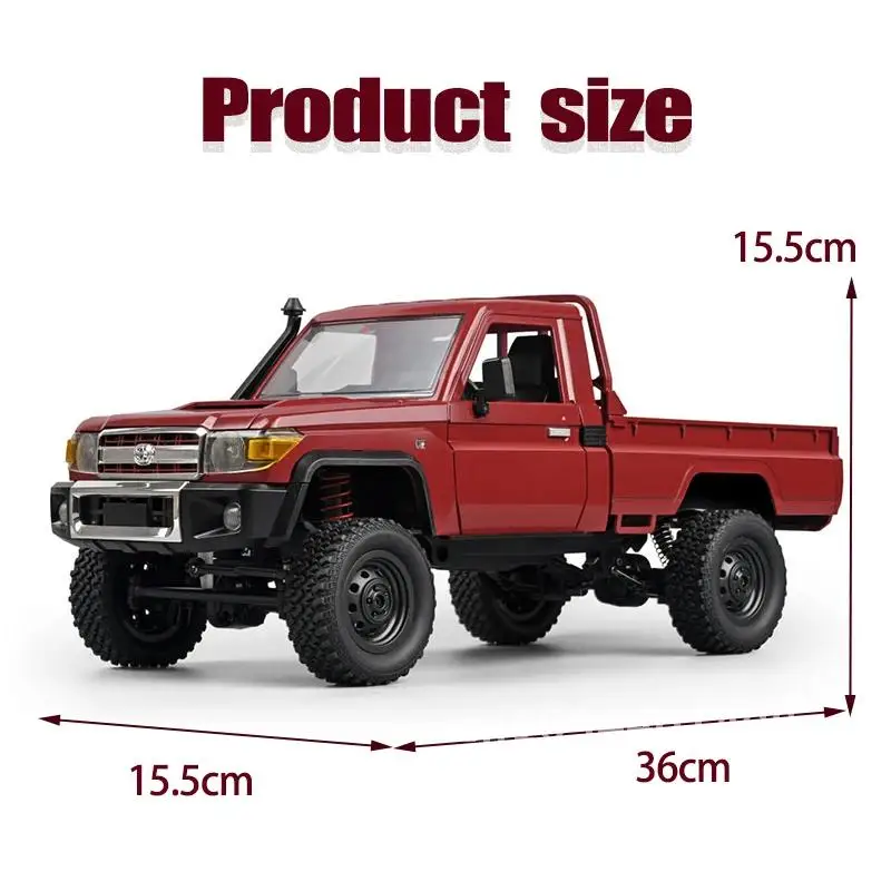 New MN82 Pro Retro Rc Car With LED Lights Full-scale Simulation 4WD LC79 Remote Control Pickup Truck Model Boy Adult Toy Gift